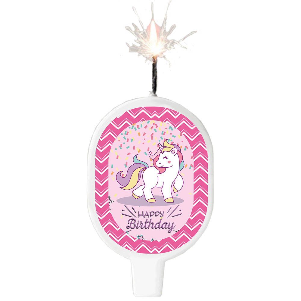 VELA SURTI INFANTIL UNICORNIO 