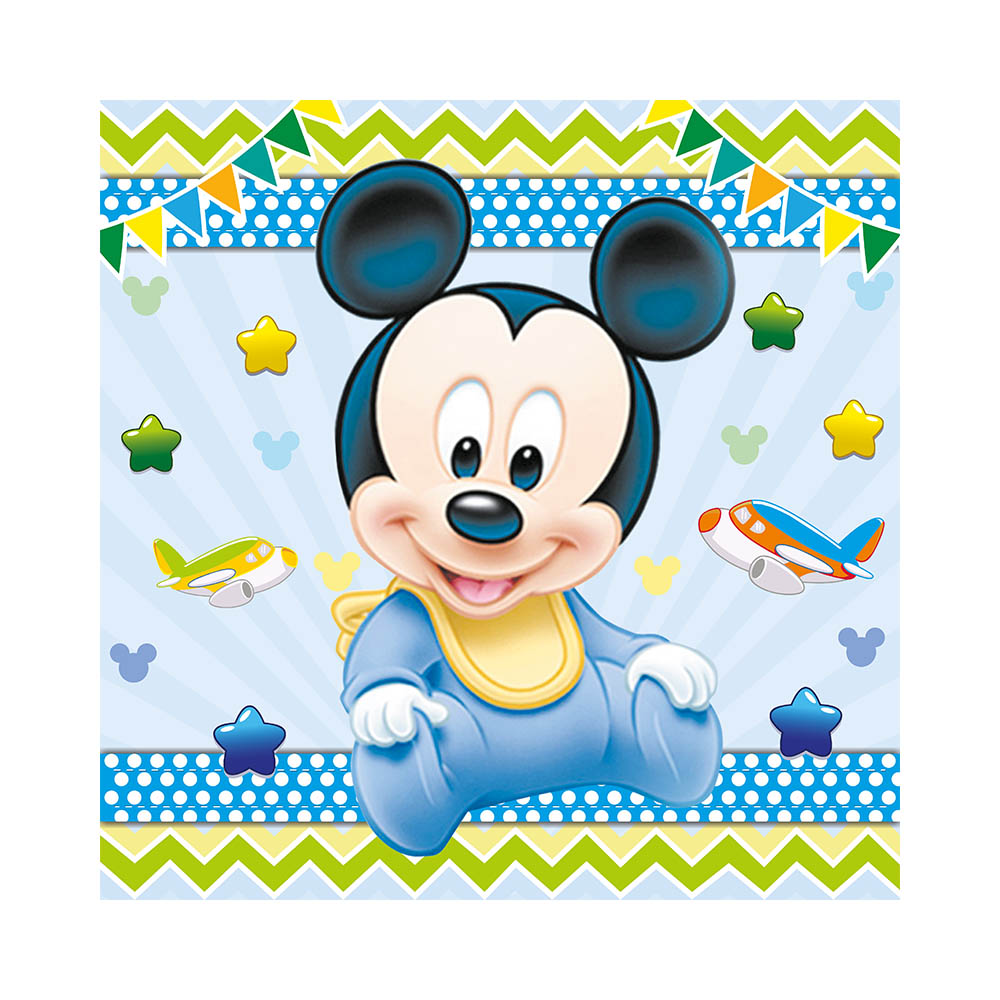 SERVILLETA X15 MICKEY BEBE 