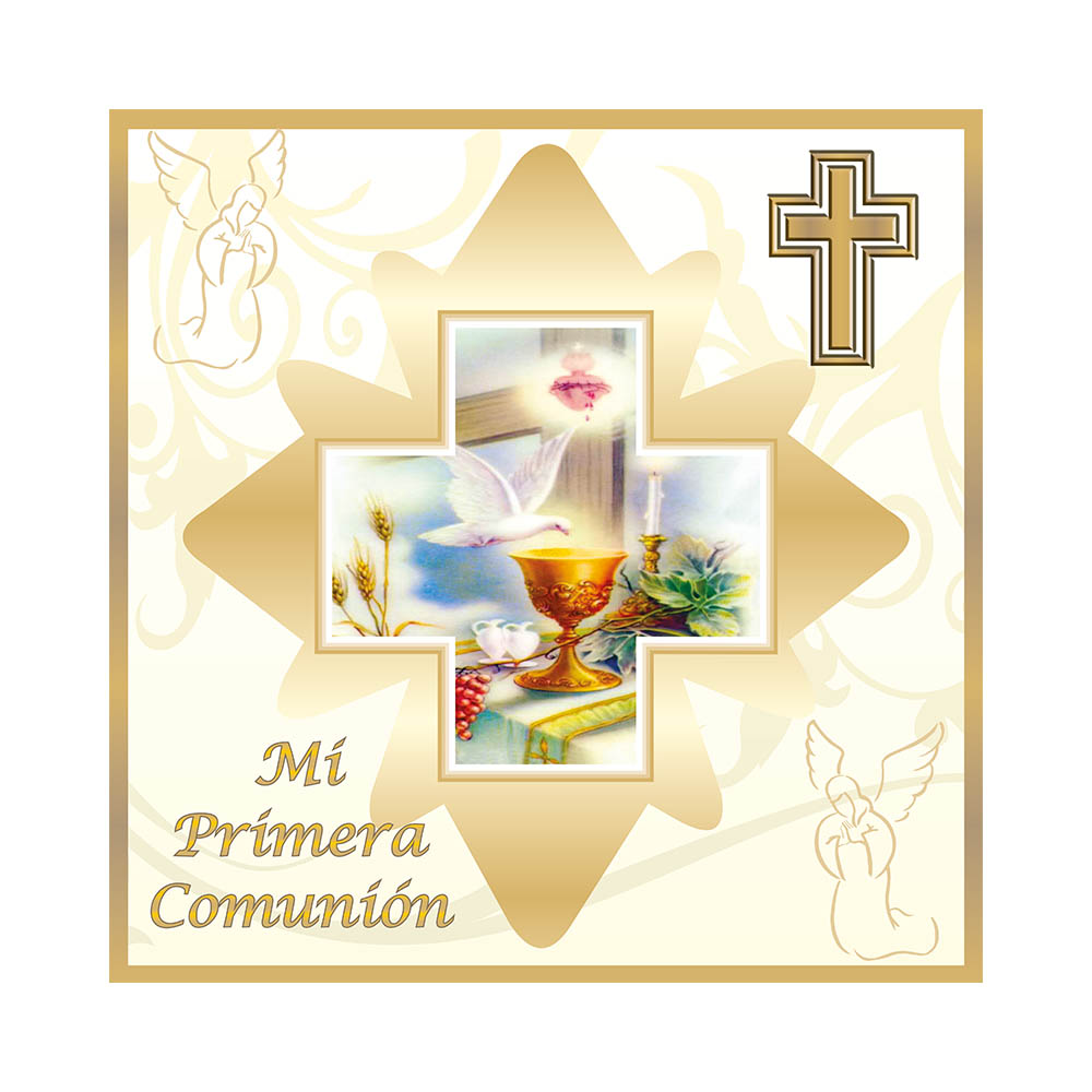 SERVILLETA X15 P/COMUNION DORADO