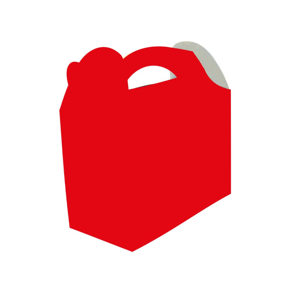 CAJA TEMATICA X 6 UNICOLOR ROJO