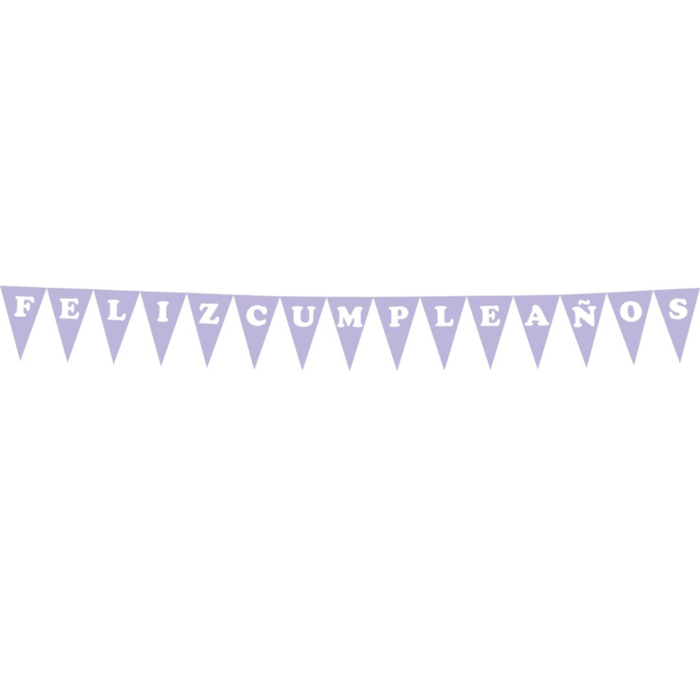 BANDERIN TEMATICO UNICOLOR LILA