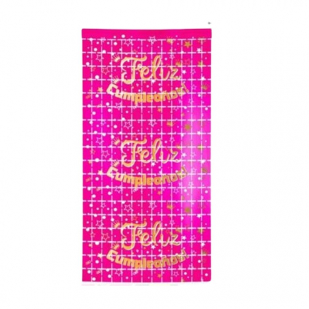 CORTINA ESTAMPADA  FUCSIA