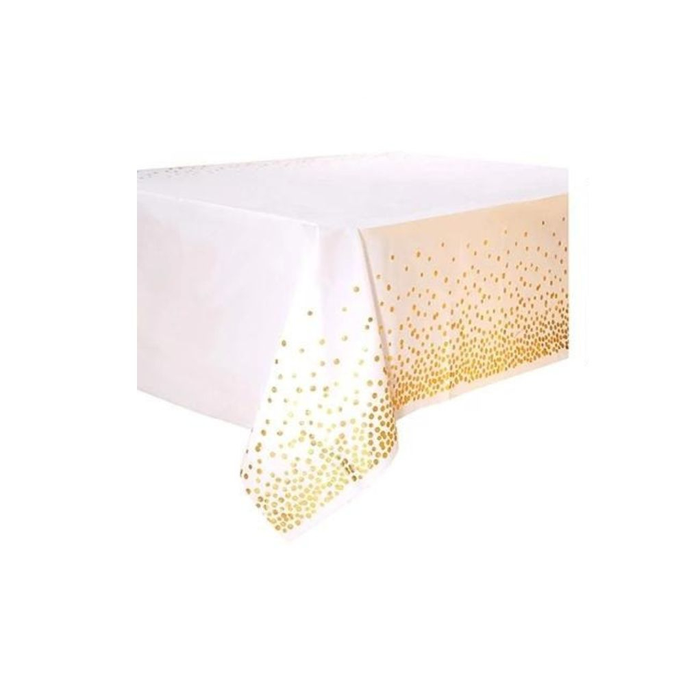 MANTEL METAL POLKA  BLANCO