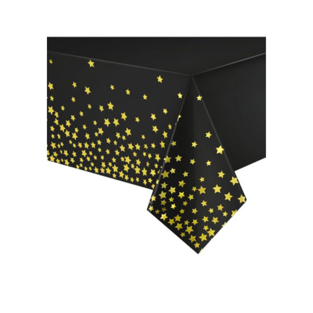 MANTEL METAL ESTRELLAS  NEGRO