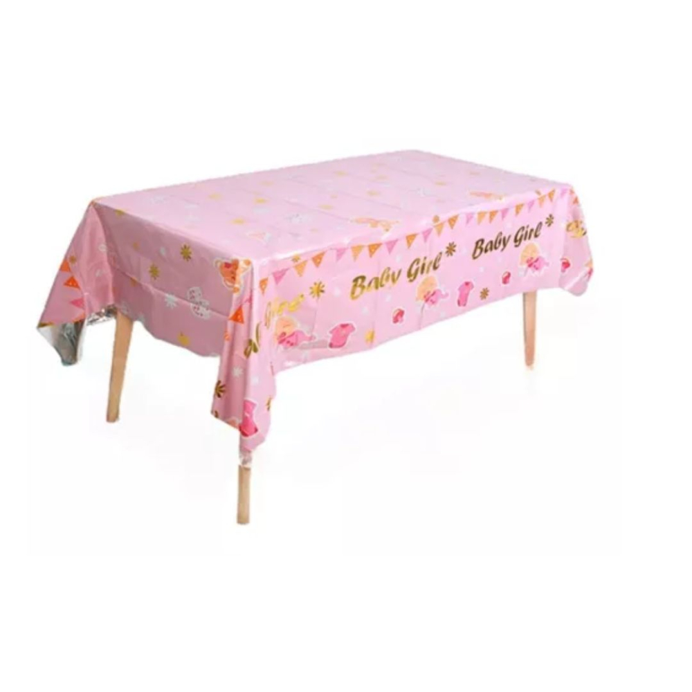 MANTEL METAL BABY SHOWER  ROSADO