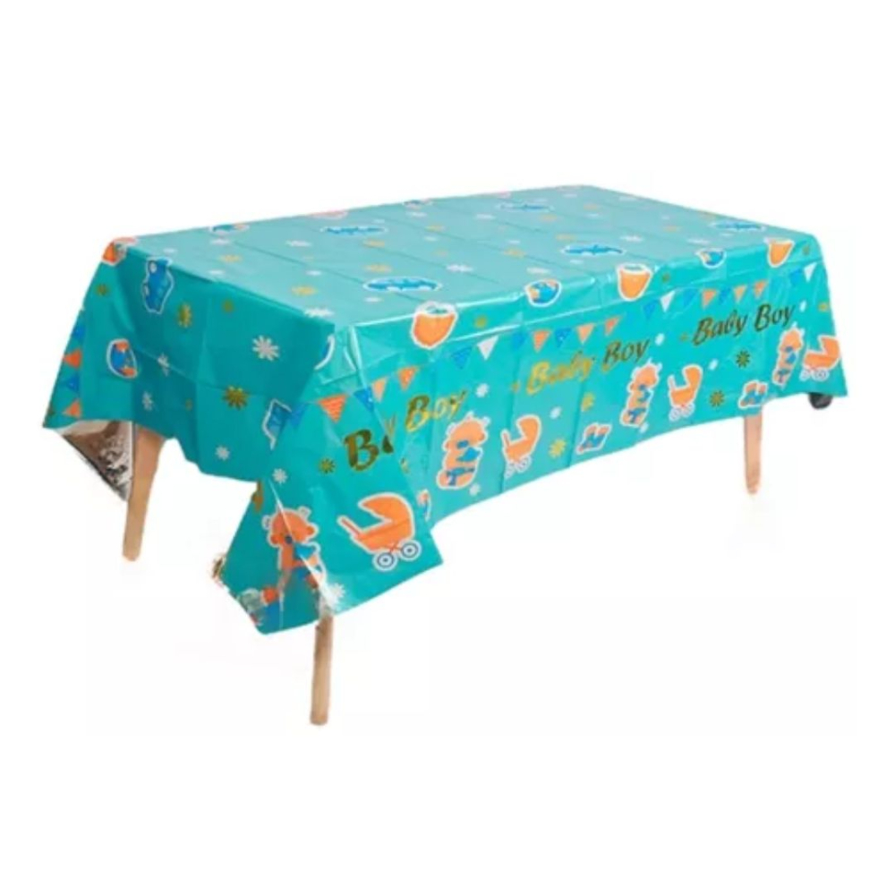 MANTEL METAL BABY SHOWER  AZUL