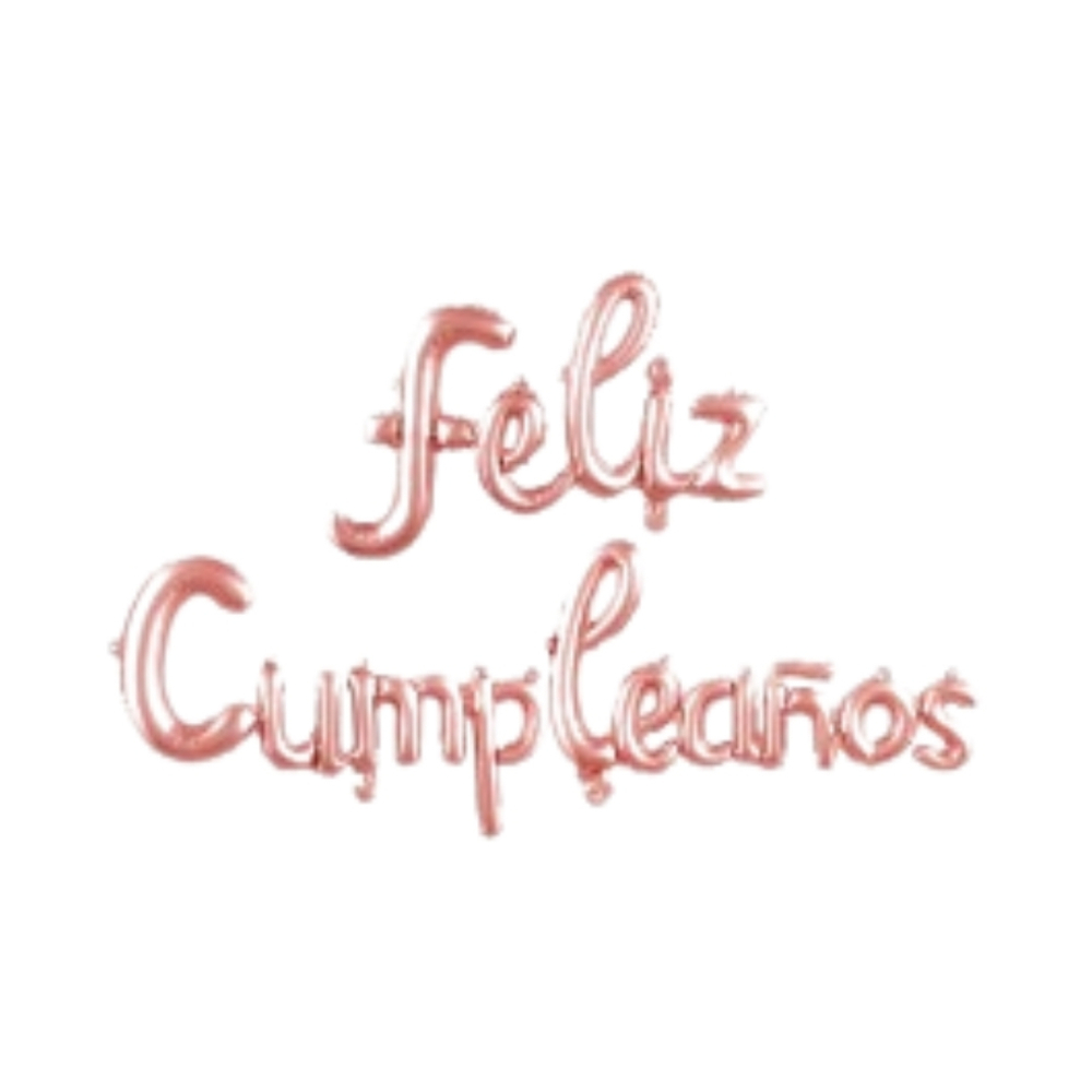 LETRERO CURSIVO F-C  ORO ROSA