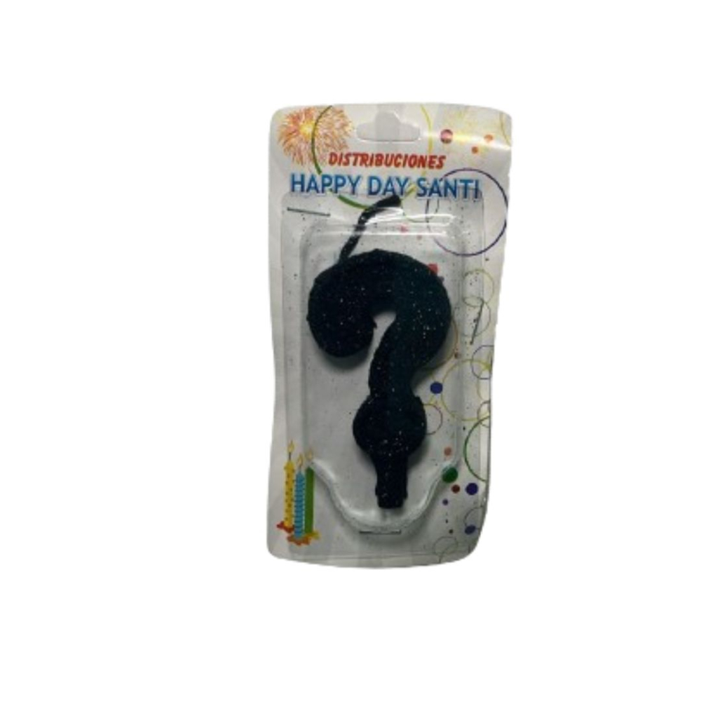 VELA NUMERO GRANDE INT NEGRO
