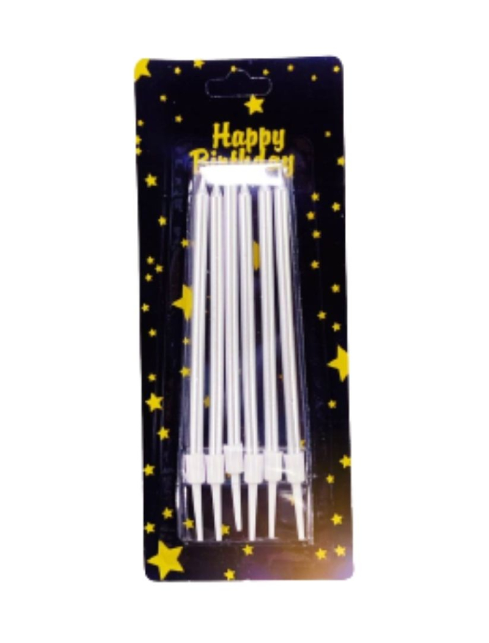 VELA PALITO METALIZADA 2 X6    PLATEADO