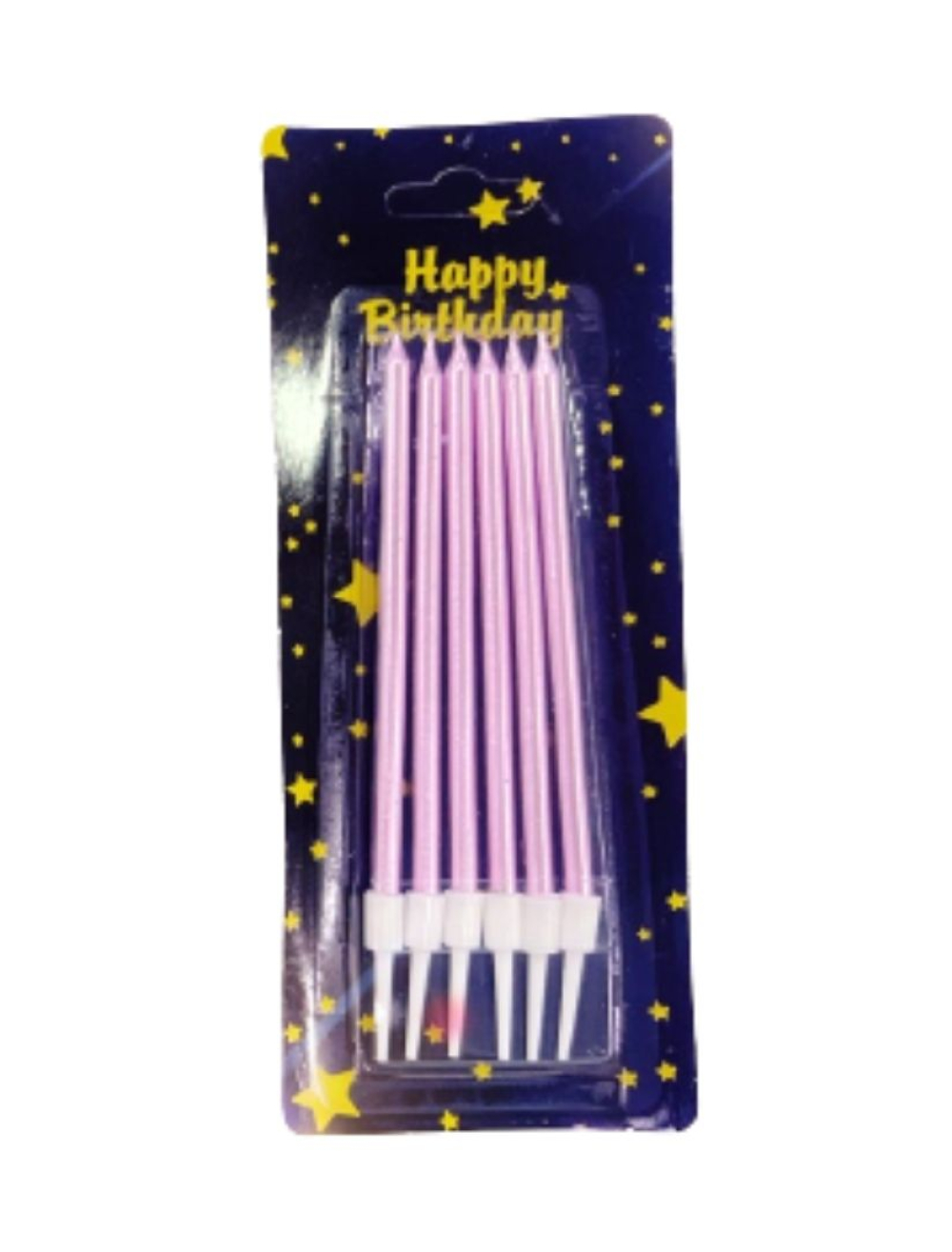 VELA PALITO METALIZADA 2 X6    ROSADO