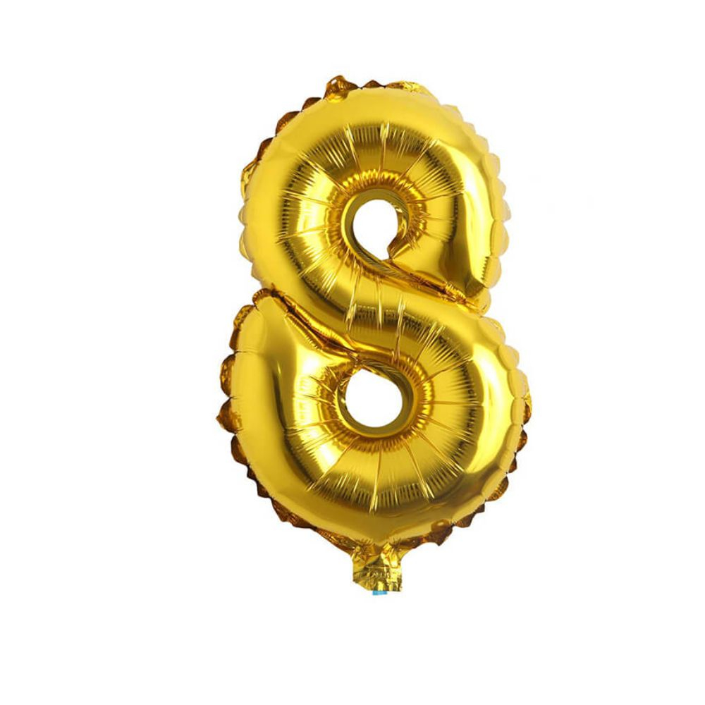 GLOBO METAL 16P #8 DORADO