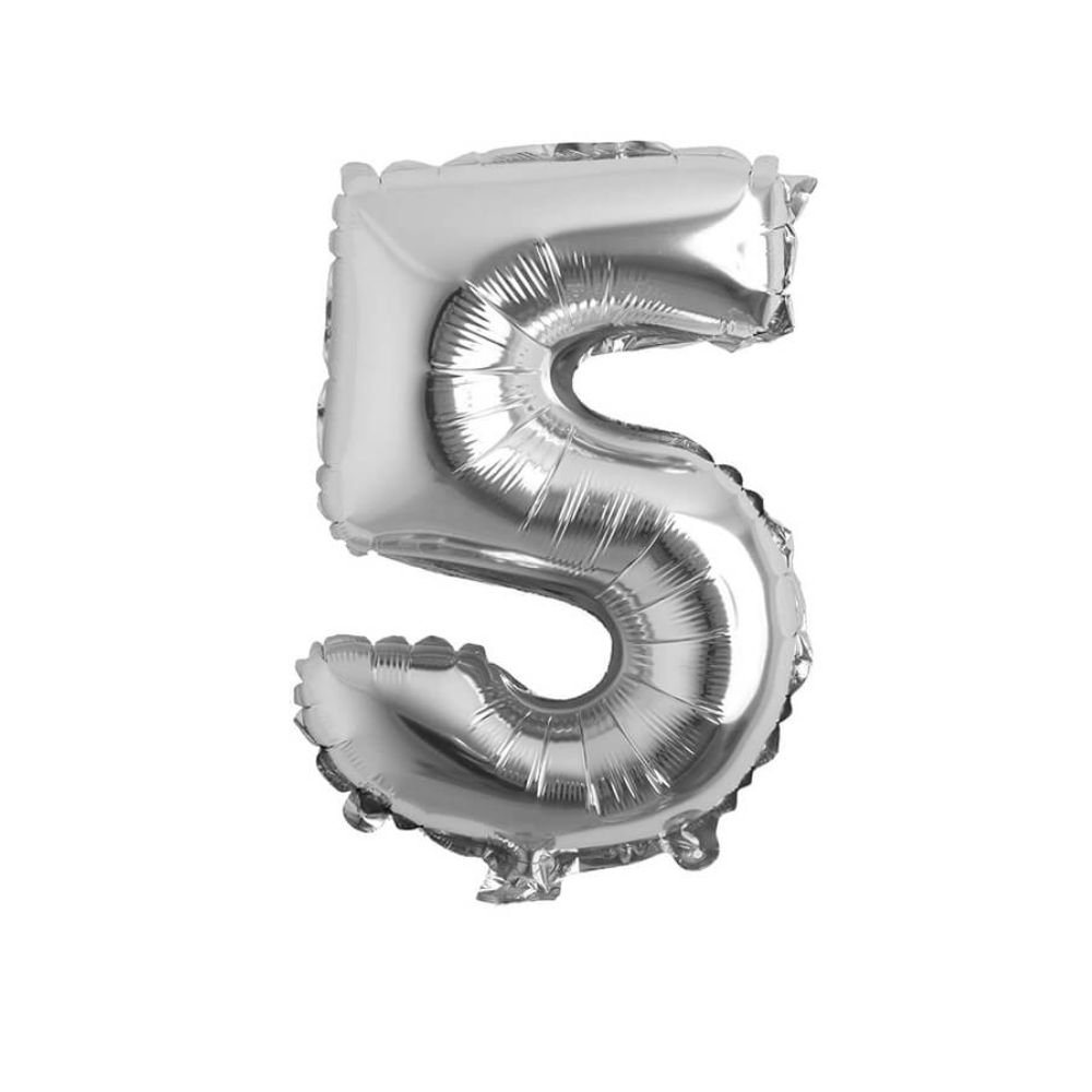 GLOBO METAL 16P #5 PLATEADO