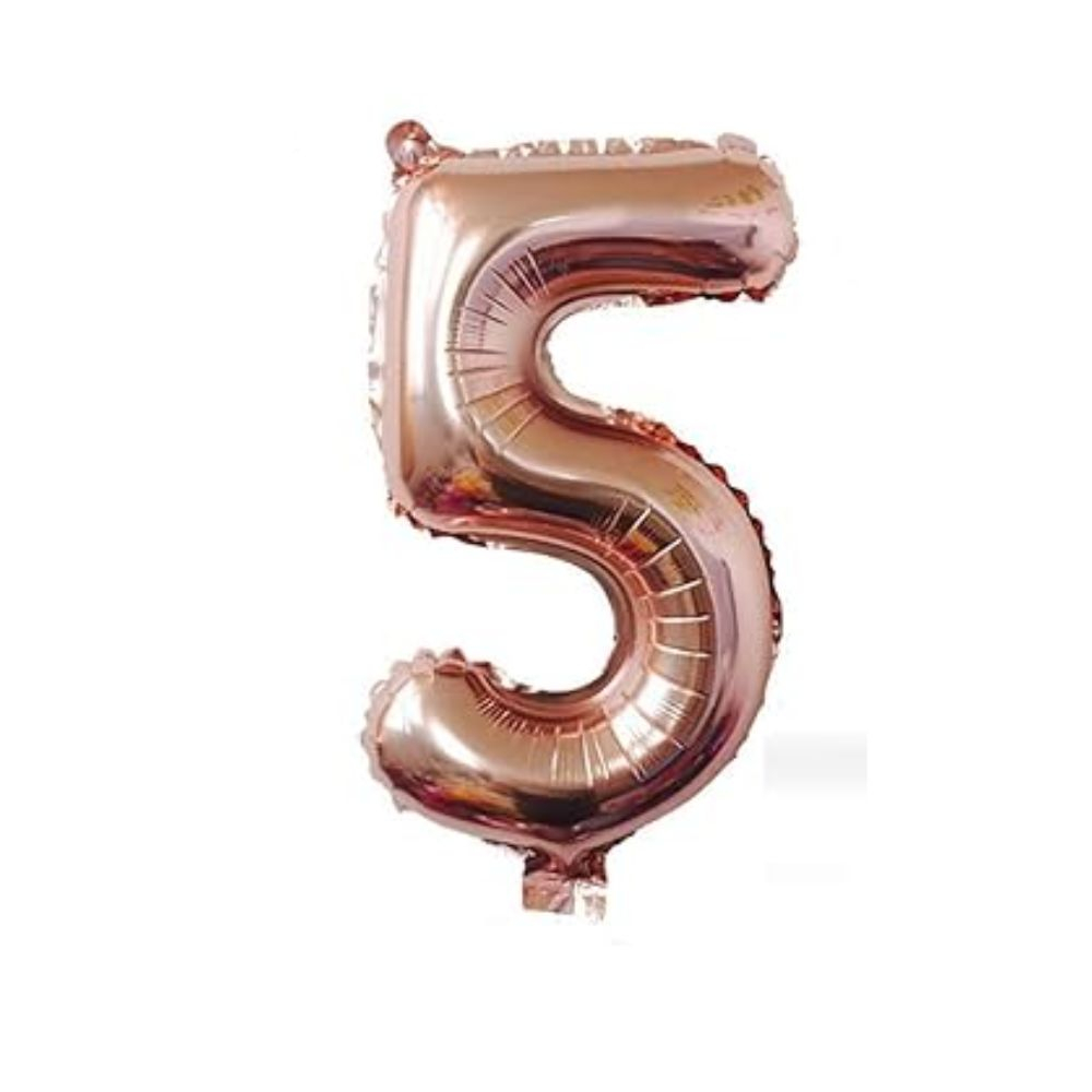 GLOBO METAL 16P #5 ORO ROSA