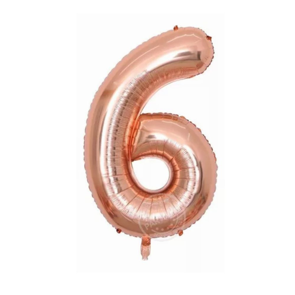 GLOBO METAL 16P #6 ORO ROSA