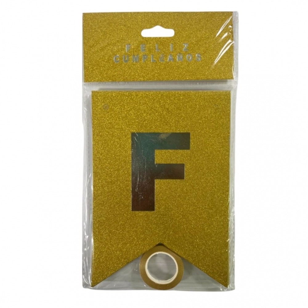 GUIRNALDA ESPEJO ESCARCHADA  DORADO