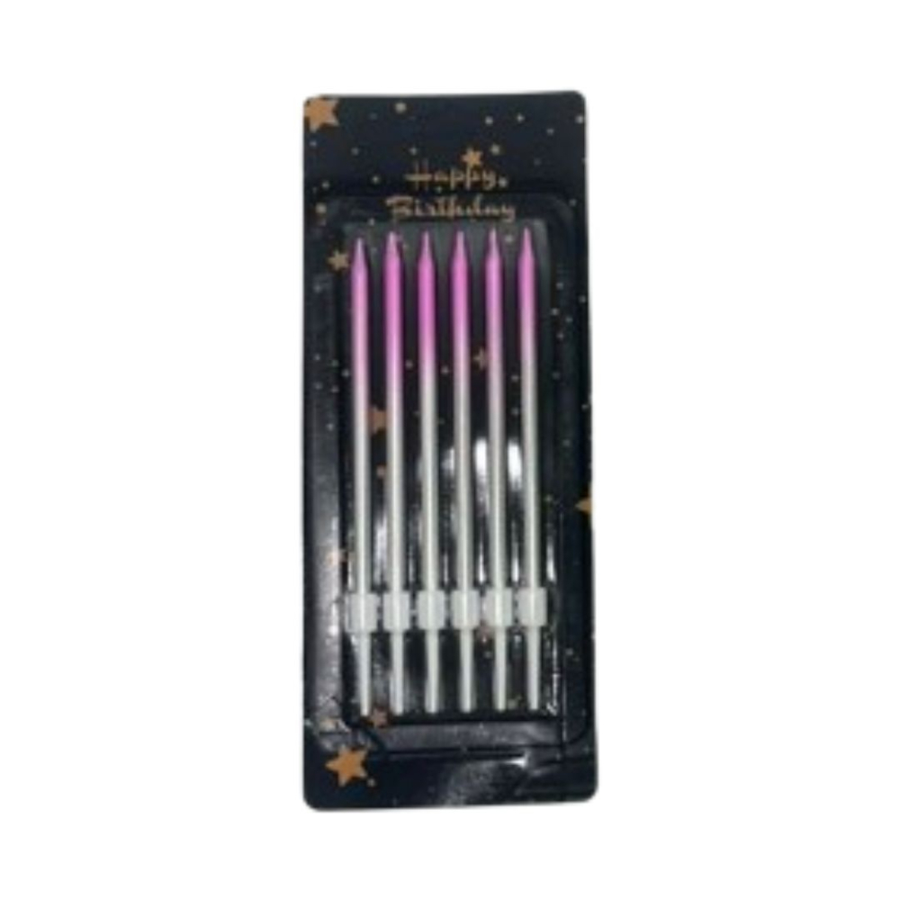 VELA PALITO X6 DOS COLORES #2 