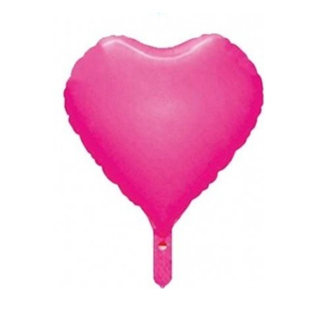 GLOBO NEON 18 CORAZON  FUCSIA