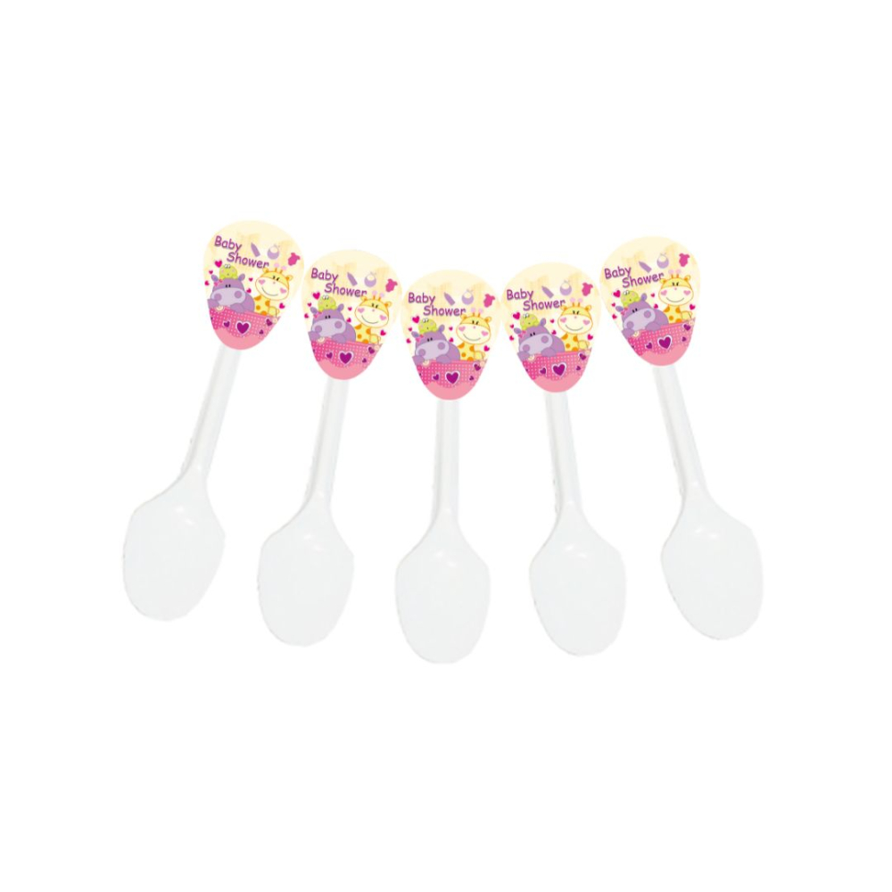 CUBIERTO TEMATICO X 20 SHOWER NINA ROSA