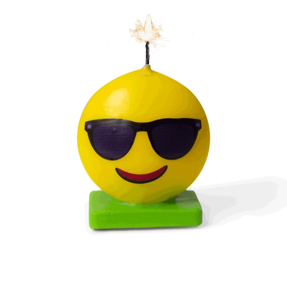 VELA SPLENDOR TEMATICA EMOTICONES GAFAS