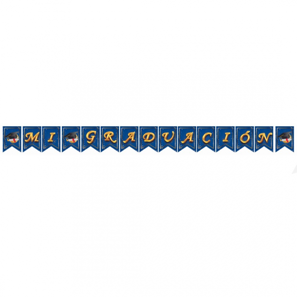 GUIRNALDA ESPEJO GRADO AZUL  