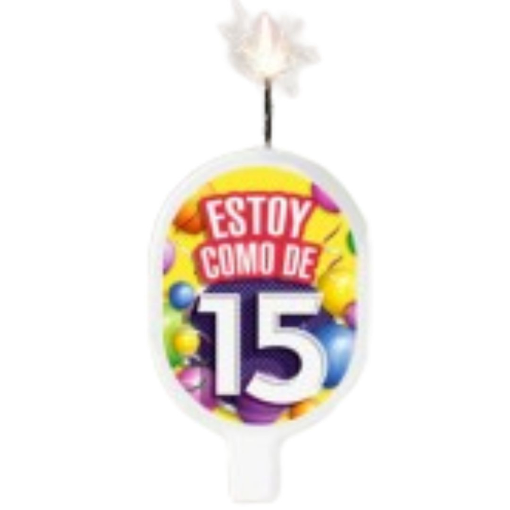 VELA SURTI TEMATICA ESPECIAL ESTOY COMO DE 15