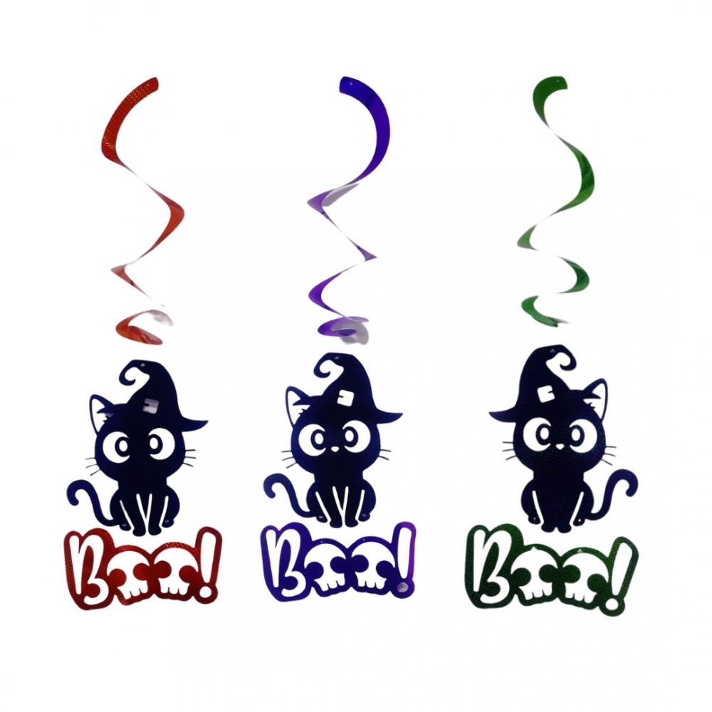 MOVIL HOLOGRAMA HALLOWEEN GATO 