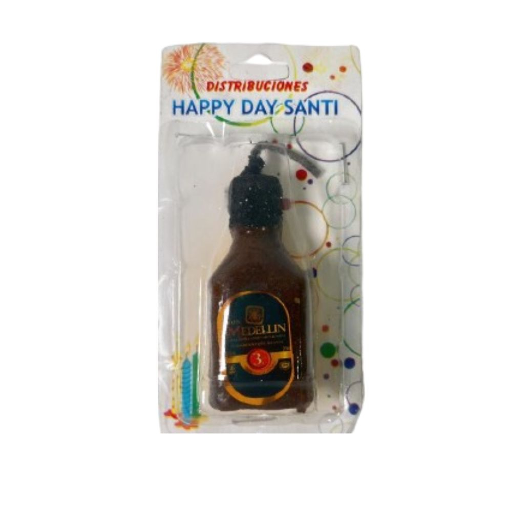 VELA BOTELLA RON MEDELLIN 