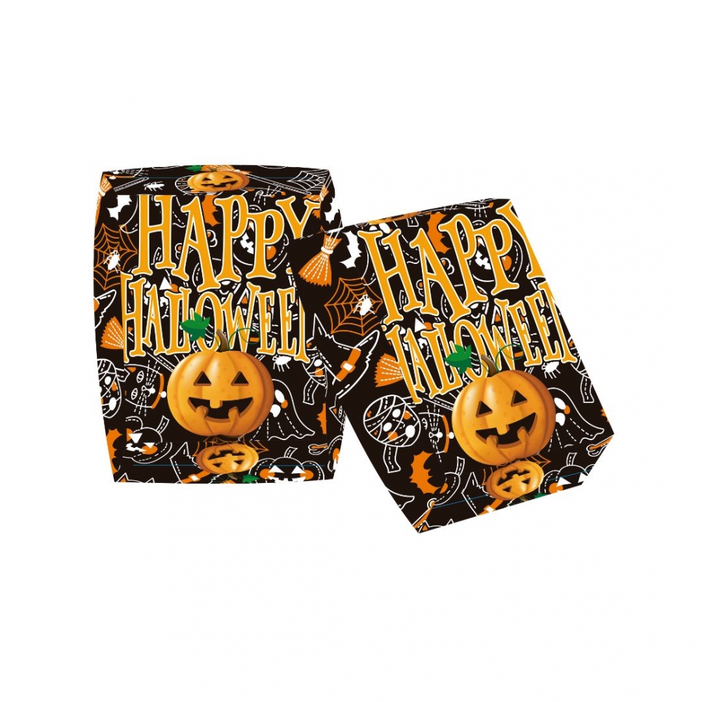 BANDEJA HALLOWEEN X 12 HAPPY HALLOWEEN CALABAZA NEGRA 