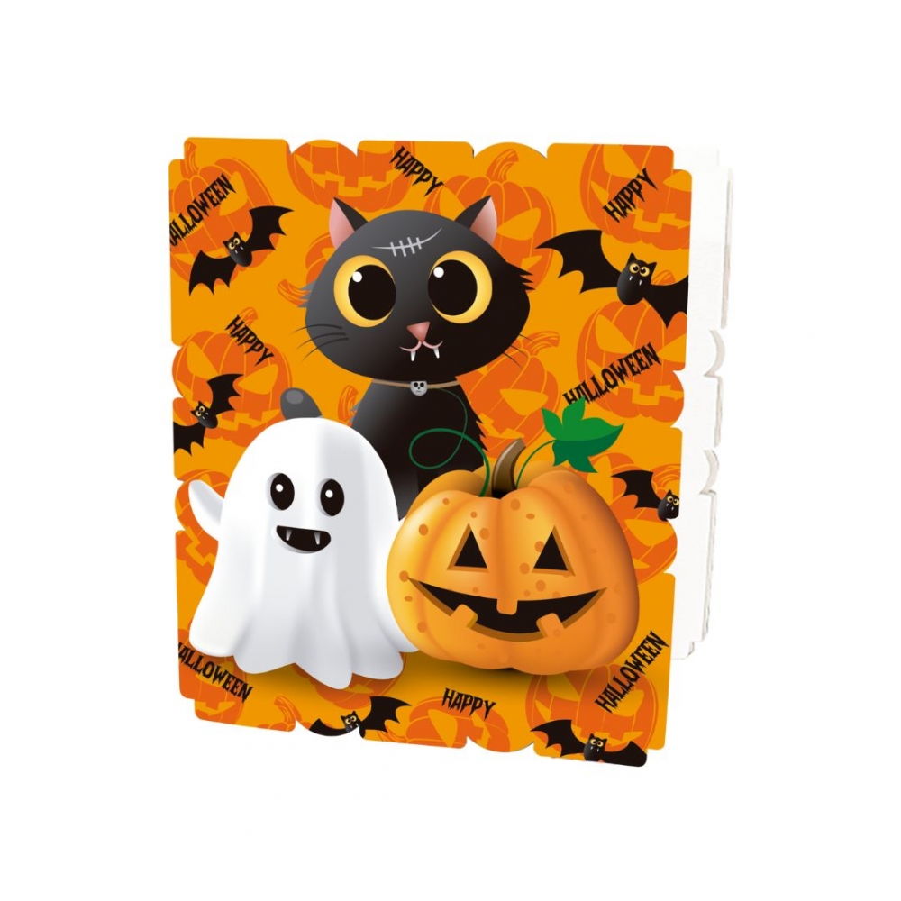 PINATA HALLOWEEN ICOPOR GATO/FANTASMA/CALABAZA NARANJA 