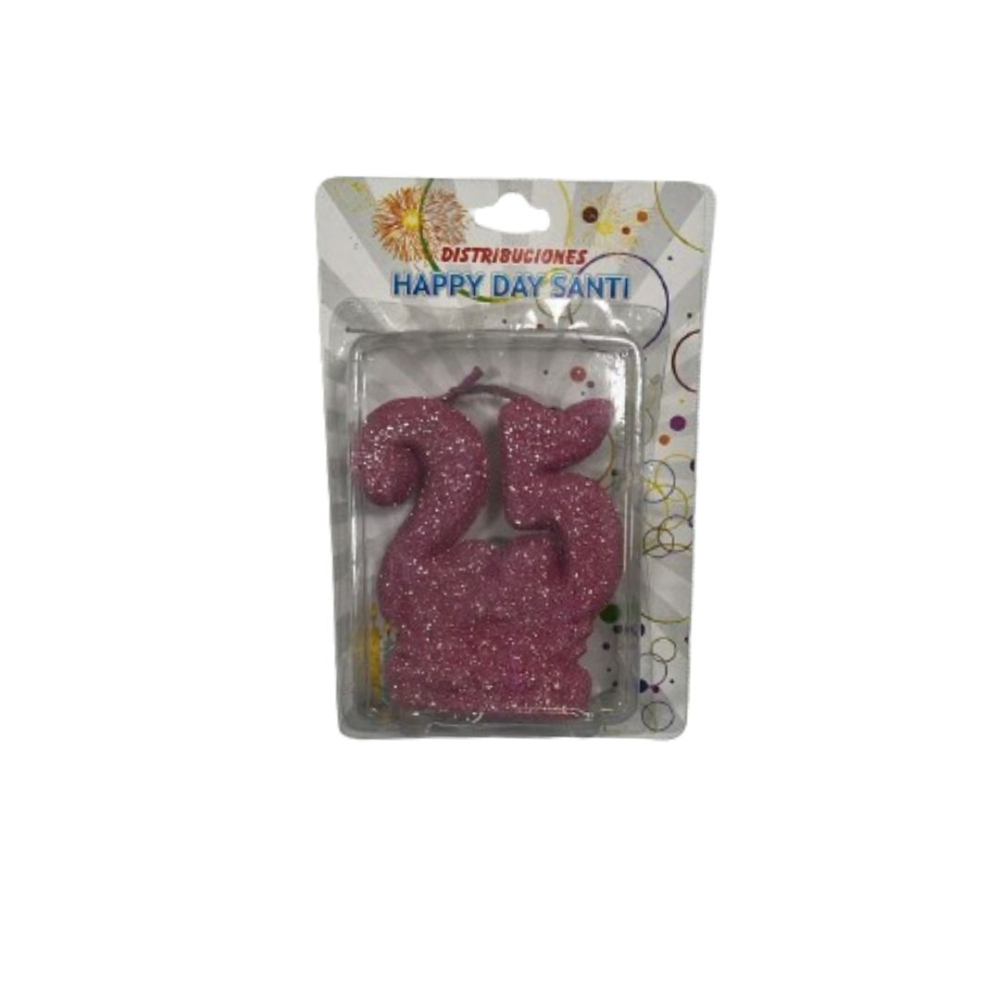 VELA 15 ANOS-25 ANOS-50 ANOS 25 A?OS ROSADO