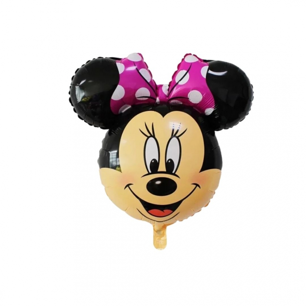 GLOBO SILUETA GRANDE MINNIE CABEZA FUCSIA