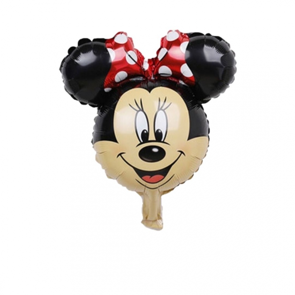 GLOBO SILUETA GRANDE MINNIE CABEZA ROJA
