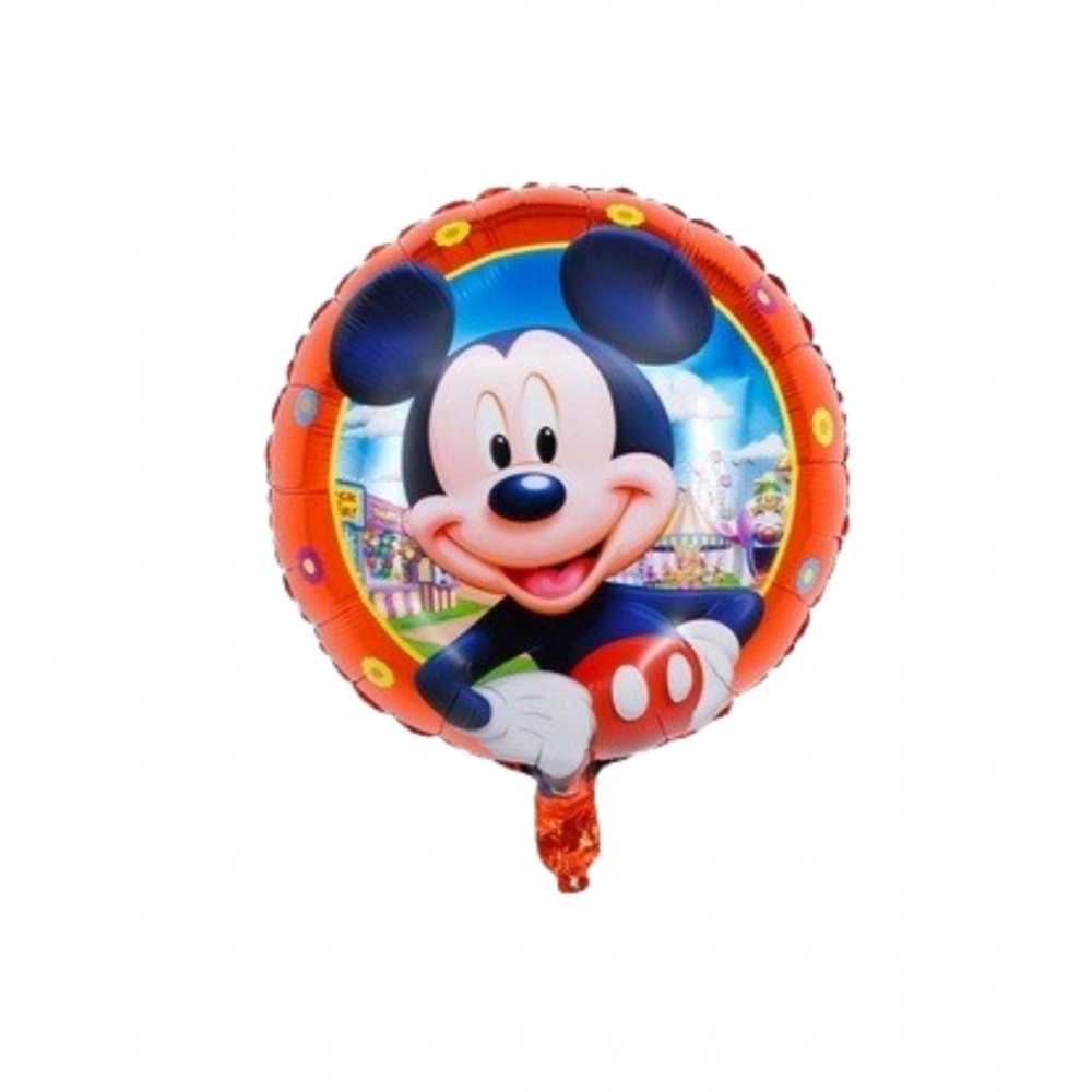 GLOBO REDONDO MICKEY  REDONDO ROJO