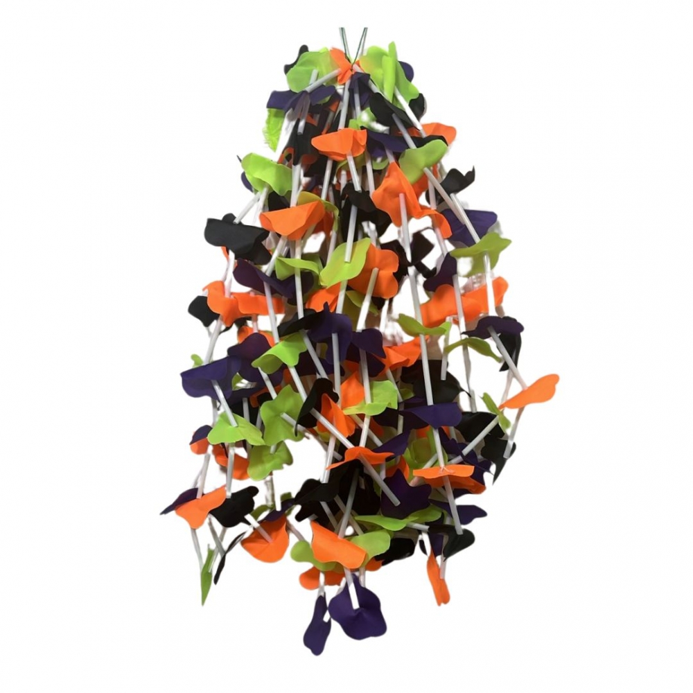 COLLAR TELA X12  NEGRO-NARANJA-VERDE-MORADO<br>