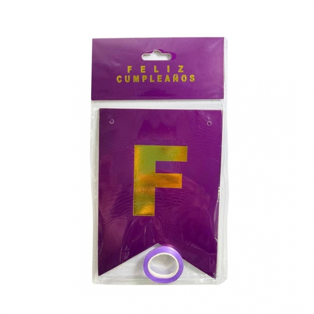 GUIRNALDA ESPEJO PASTEL  MORADO