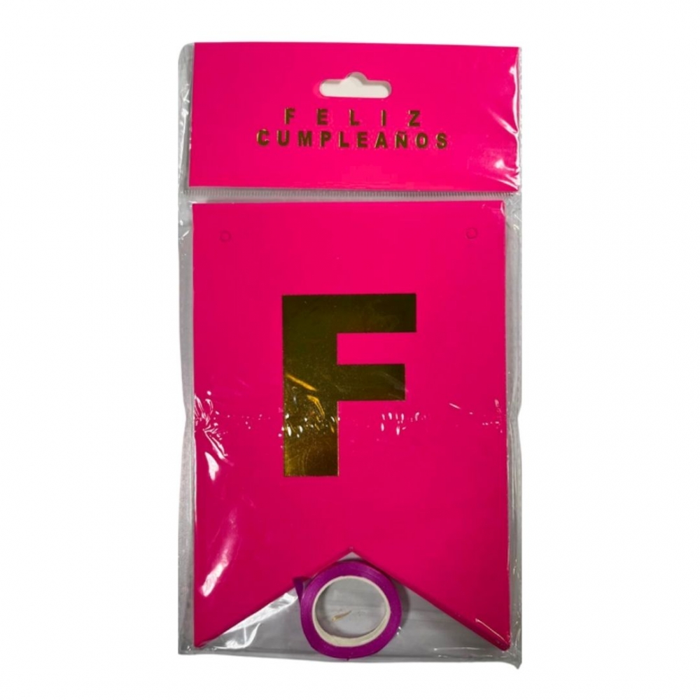 GUIRNALDA ESPEJO NEON  FUCSIA