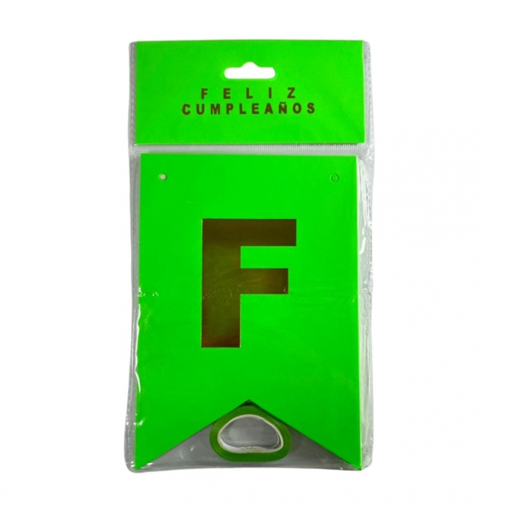 GUIRNALDA ESPEJO NEON  VERDE