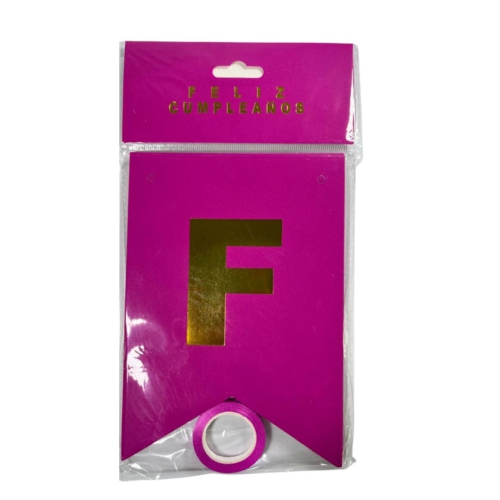 GUIRNALDA ESPEJO NEON  LILA