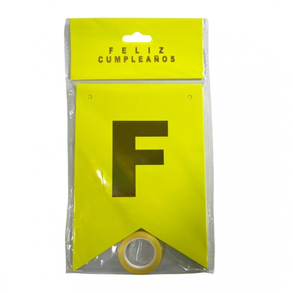 GUIRNALDA ESPEJO NEON  AMARILLO