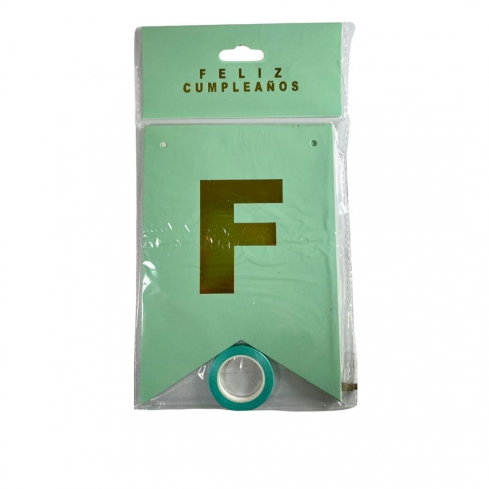 GUIRNALDA ESPEJO PASTEL  VERDE MENTA