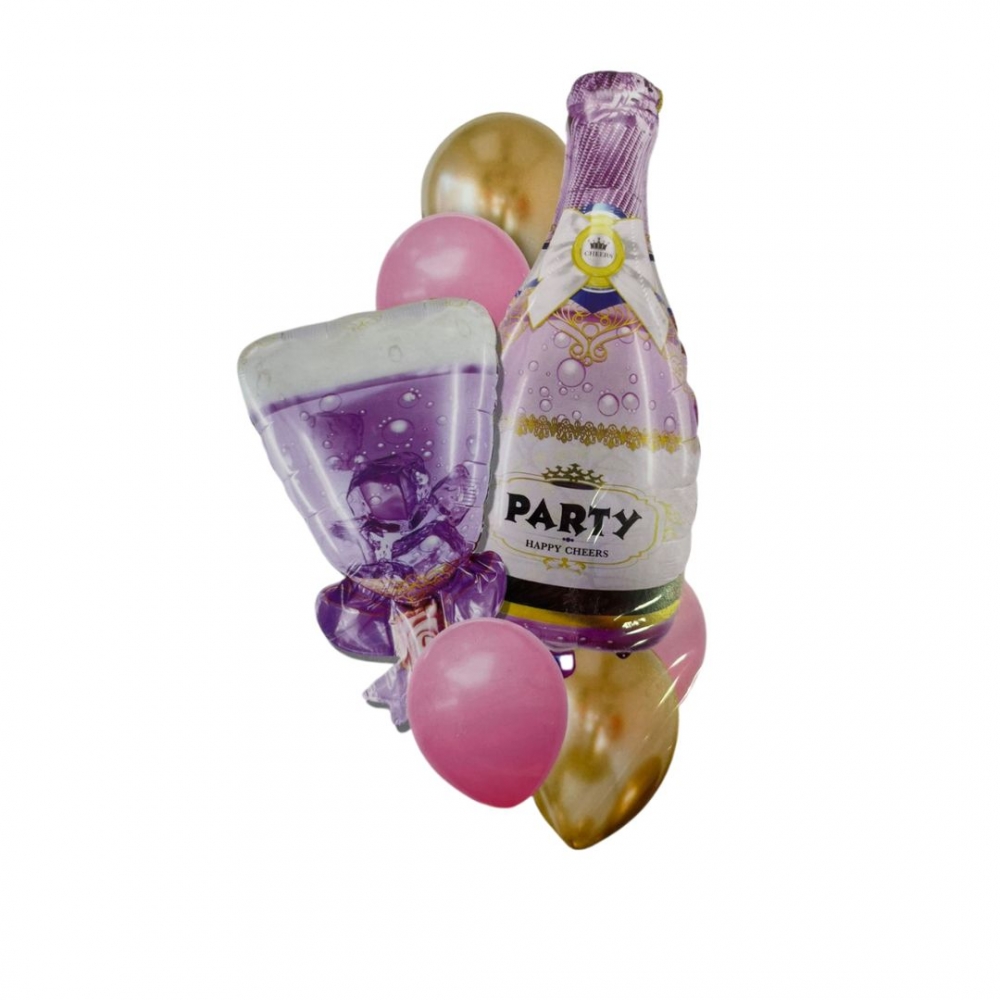 BOUQUET CHAMPAÑA FIN DE AÑO  LILA