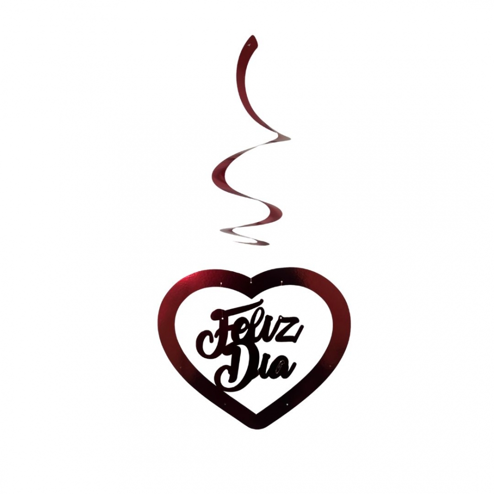 MOVIL METALIZADO CORAZON FELIZ DIA #1 