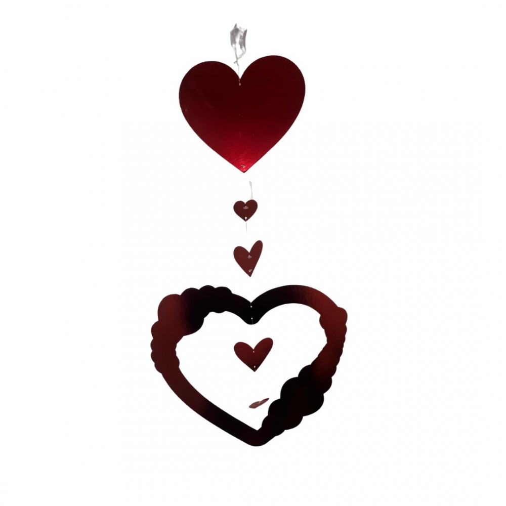 MOVIL METALIZADO CORAZONES #1 